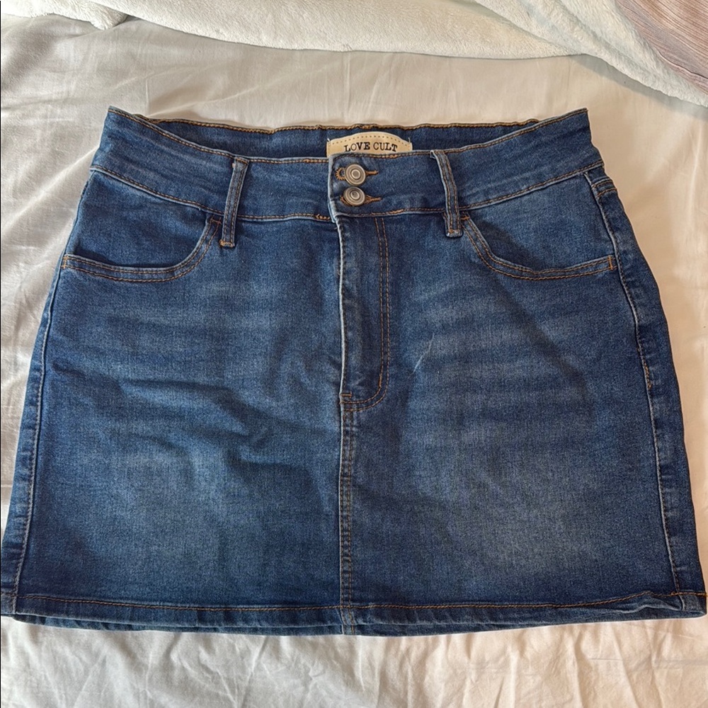 Blue Denim Skirt
